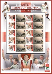 BC-023 2004 England Rugby Heroes of the Final (2) Business Smilers Sheet - Bild 1 von 1