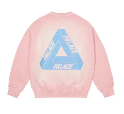 PALACE Reacto Tri-Ferg Sweater Pink Sz Large Color Changing! New Supreme KITH - Изображение 1 из 4