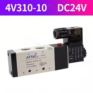 Elettrovalvola Airtac 5 vie 2 posizioni PT3/8" 4V310-10 bobina 24Vdc 220Vac modulo - Foto 1 di 2