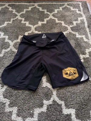 Pantalones Cortos de Entrenamiento de Lucha Gracie University Golden Lion Talla 32 Jiu Jitsu MMA Foto 1 de 2