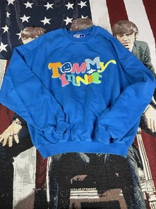 Tommyinnit Sweatshirt Mens Blue Official Merch Limited Edition Spell Out Size M - Picture 1 of 7