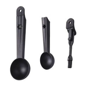 Coffe Spoon Brush 2 in 1 Multifunctional Espresso Spoons with Cleaning Brush - Picture 1 of 12
