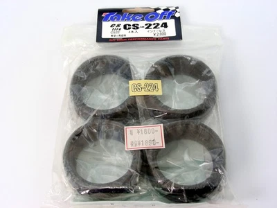 TAKE-OFF 1/10 24mm Rubber Slick Tires HPI RS4 PRO Tamiya TC3 Kyosho TF Mugen NEW - Image 1 of 4