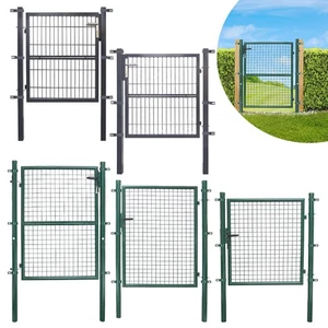 Gartentor Metall Gartenzaun Tor Premium Gartentür 3x Schlüssel Zauntür 100-150CM - Bild 1 von 15
