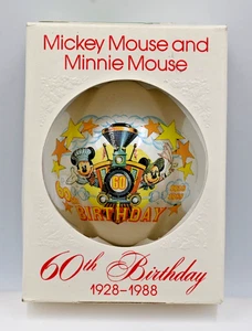 Vintage Schmid Disney 60th Birthday Christmas ball from 1988 - Picture 1 of 9