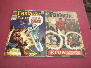 BX20 Fantastic Four 55,56 marvel 1966 silver age comic book lot SEE STORE! - Picture 1 of 8