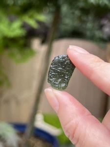 Moldavite Czech Vrábce Genuine Specimen Tektite 18 Carat 3.58g 224 - Picture 1 of 10