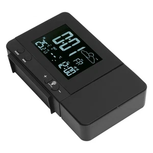 `Projection Alarm Clock Wireless Indoor Outdoor Thermometer Temperature - Picture 1 of 12
