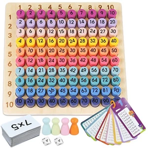 Wooden Montessori Multiplication Board Game: Math Educational Toys Multiplica... - Bild 1 von 8