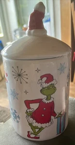 NUOVO Dr. Seuss The Grinch Piccolo Barattolo di Natale con Coperchio - Foto 1 di 7