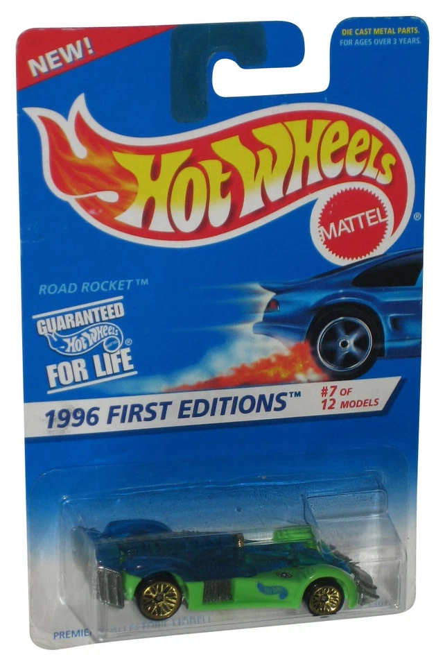 Hot Wheels 1996 Primo Edizioni 7/12 (1995) Strada Razzo Verde Toy Auto #369 - Immagine 1 di 1