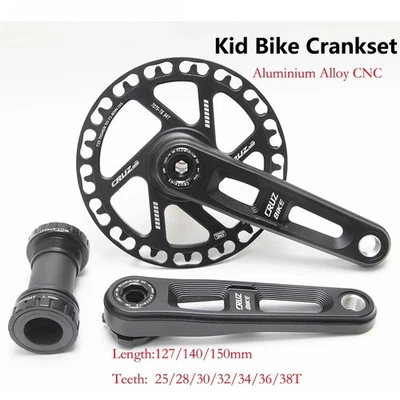 Children's Folding Bike Crankset Ultralight 127/140/150mm Hollow Tech Crank Arm - Image 1 of 4