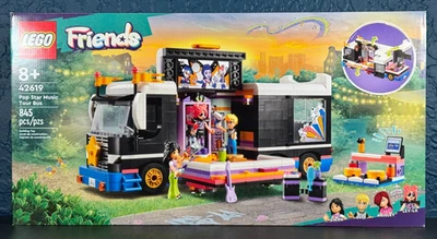 LEGO Friends Pop Star Music Tour Bus - 42619 - 845 Pcs - Retired - New in Box - Image 1 of 4