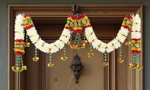 Toran Fiore in Cristallo per Porta Principale | Thoran Decorativo | Appeso Ingresso Casa - Foto 1 di 7