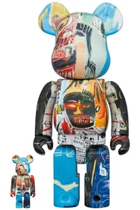 BE@RBRICK JEAN-MICHEL BASQUIAT "ESPECIAL" 100% y 400% medicom bearbrick - Imagen 1 de 3