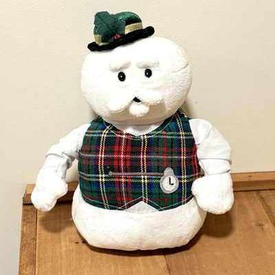 Dan Dee SAM Snowman Rudolph Reindeer 11" Plush Plaid Vest Collector’s Choice - Image 1 of 4