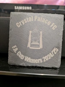 Crystal Palace Fa Cup Slate Coaster - Picture 1 of 2