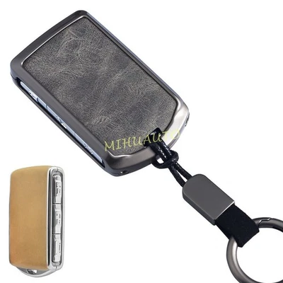 Para Volvo XC60 XC90 S90 V90 XC40 S60 V60 Gris Coche Control Remoto Llavero Estuche Anillo Cadena Foto 1 de 4