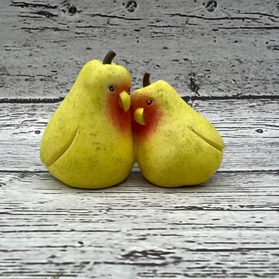Enesco Home Grown Love Birds Pear Birds Figurine 2012 Original Box 4030683 Foto 1 de 4