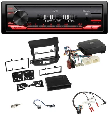 JVC Bluetooth USB DAB Lenkrad Autoradio für Mitsubishi Outlander 07-12 aktiv Dis - Bild 1 von 4