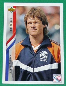 1994 FOOTBALL CARD UPPER DECK USA 94 ERWIN KOEMAN NEDERLAND NETHERLANDS KNVB