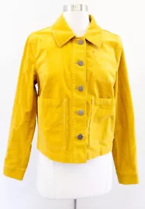 CAbi Womens Citizen Mustard Yellow Corduroy Trucker Jacket Size S Style 3909 - Picture 1 of 7
