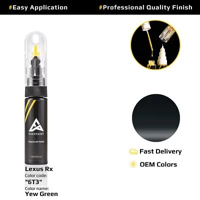 Touch up Paint for Lexus Rx Code: 6T3 Yew Green Fast Drying Scratch Repair - Image 1 of 4