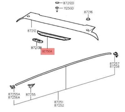 HYUNDAI ATOS LUCE FRENO TERZO STOP OEM 9270006200 - Imagen 1 de 4
