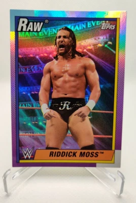 2021 Topps Heritage WWE Rainbow FOIL #36 Riddick Moss wrestling card - Image 1 of 2