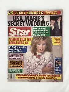 STAR MAGAZINE - LISA MARIE SECRET WEDDING- HOLLYWOOD GOSSIP October 1988 - Picture 1 of 3