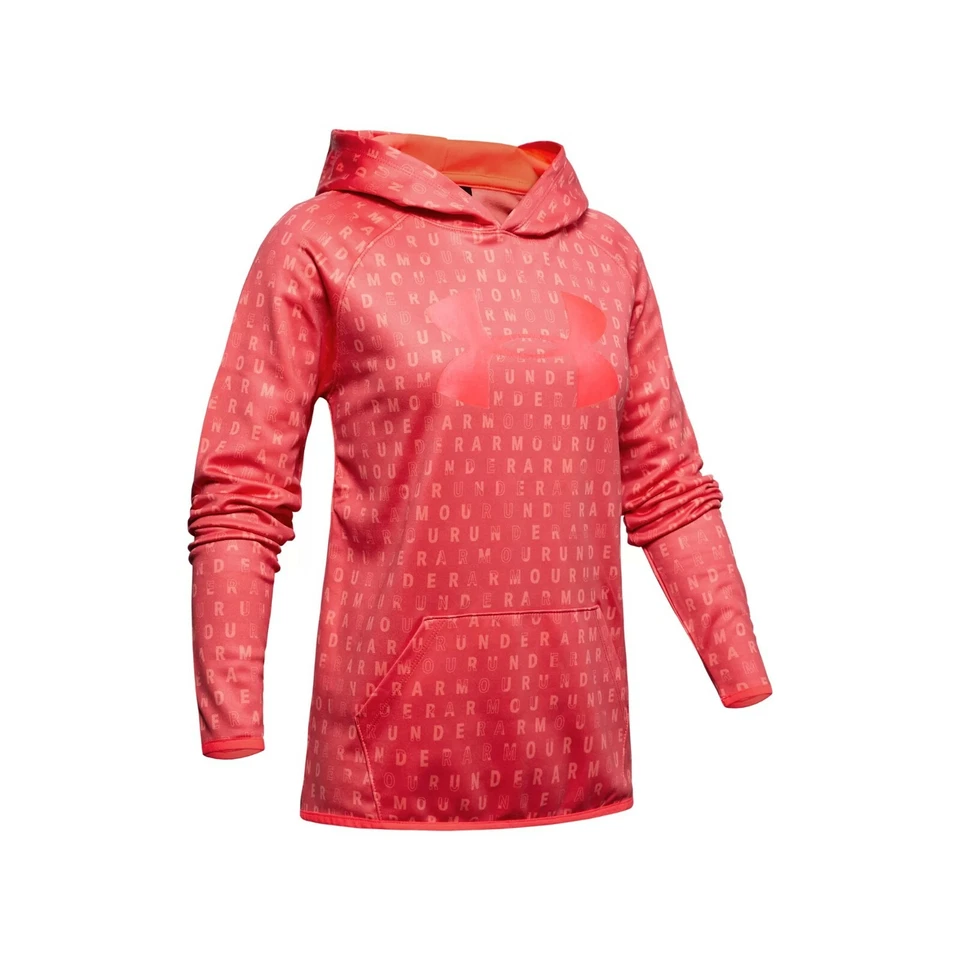 Moletom com capuz novo com etiquetas meninas 7-16 Under Armour armadura estampa de lã 2 cores tamanhos P M G GG - Imagem 1 de 1
