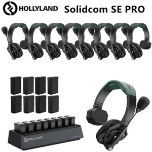 Sistema de auriculares intercomunicador inalámbrico Hollyland Solidcom SE PRO 9S/6S/5S/4S/2S 1312 pies - Imagen 1 de 18