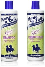 Mane n Tail Herbal Gro Shampoo E Condicionador 355ml-vendedor do Reino Unido-Entrega Grátis