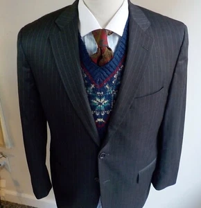 Traje a Rayas Brooks Brothers Madison ESTRATO por Trabaldo Togan Talla 40S 34 Gris - Imagen 1 de 11