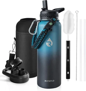 Insulated Water Bottle 40 Oz Triple Wall Vacuum Stainless Steel(Cold for 48 Hrs) - Picture 1 of 6