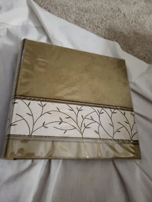 Álbum de fotos Pioneer tela 4 x 6" 50 páginas 200 fotos dorado y beige nuevo Foto 1 de 4