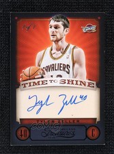 2013-14 Panini Timeless Treasures Time to Shine Black 1/1 Tyler Zeller #23 Auto