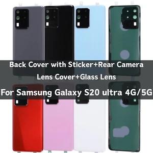 Cubierta Trasera con Adhesivo Cámara Trasera Len Cubierta Para Samsung Galaxy S20 ultra 4G 5G - Imagen 1 de 18