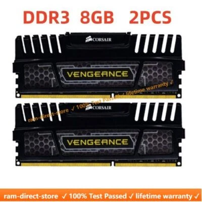 Corsair Vengeance DDR3 2x 8GB 16GB 1600 MHz PC3-12800 Desktop RAM Memory 240PINS - image 1 of 4