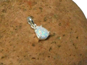 Colgante de piedra preciosa White Opal Sterling Silver 925 - Imagen 1 de 7