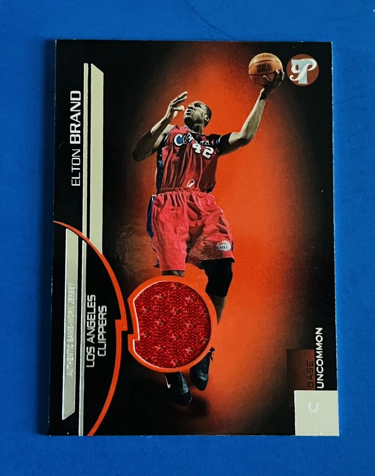 2005-06 Topps Pristine Elton Brand Uncommon Game Worn Jersey Card #141; #d /500 - Image 1 of 2
