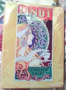 K S/H LINDT CHOCOLAT CACAO TIN LINDT & SPRUNGLI ASSORTED 28X20X5CM - Picture 1 of 4