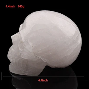 4.4'' Natural Crysta Carved Crystal Skull，Home Decoration，Crystal Healing - Picture 1 of 10
