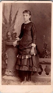 Young Lady, Fashion Dress, Necklace. 1870s, CDV Photo, #2127 - Picture 1 of 2