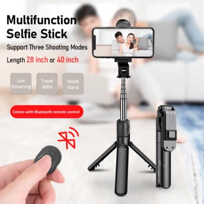 Adjustable Tripod Desktop Stand Desk Holder Selfie Stick Mount For Cell Phone - Image 1 of 4