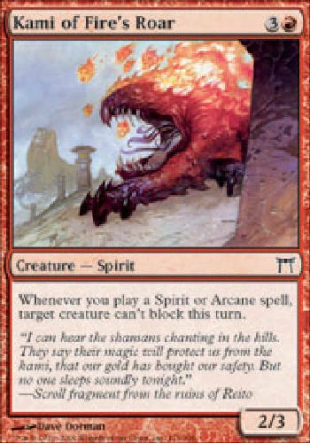KAMI OF FIRE'S ROAR X4 4 4X Champions of Kamigawa MTG Magic Cards DJMagic - Image 1 of 1