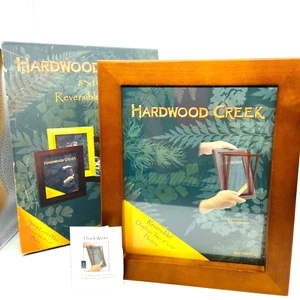 Hardwood Creek Reversible Frame 8 x 10 Walnut Unique Double Display New in Box - Picture 1 of 10
