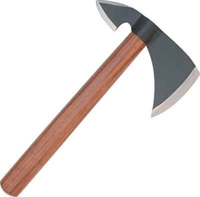 12.5" Tomahawk Throwing Hatchet Axe Fixed Carbon Steel Blade Wood Handle NEW - Image 1 of 3