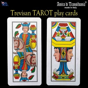 tarot cards deck mini oracle vintage collectible italian poker bridge play card - Zdjęcie 1 z 24