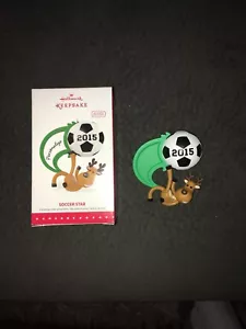 Fußball Stern personalisiert Ornament 2015 Hallmark Andenken - Bild 1 von 1